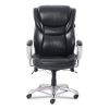 Emerson Executive Task Chair, Supports Up to 300 lb, 19" to 22" Seat Height, Black Seat/Back, Silver Base2