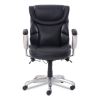 Emerson Task Chair, Supports Up to 300 lb, 18.75" to 21.75" Seat Height, Black Seat/Back, Silver Base2