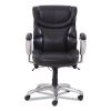 Emerson Task Chair, Supports Up to 300 lb, 18.75" to 21.75" Seat Height, Brown Seat/Back, Silver Base2