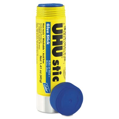 Stic Permanent Glue Stick, 1.41 oz, Applies Blue, Dries Clear1
