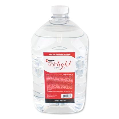 Soft Light Liquid Wax Lamp Oil, Clear, 1 gal Bottle, 4/Carton1