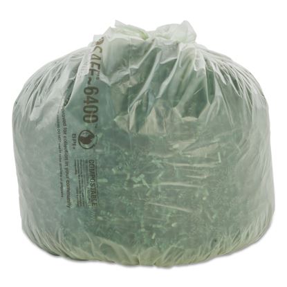 EcoSafe-6400 Bags, 13 gal, 0.85 mil, 24" x 30", Green, 45/Box1