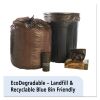 Controlled Life-Cycle Plastic Trash Bags, 30 gal, 0.8 mil, 30" x 36", Brown, 60/Box2