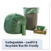 Controlled Life-Cycle Plastic Trash Bags, 33 gal, 1.1 mil, 33" x 40", Green, 40/Box2
