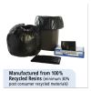 Total Recycled Content Plastic Trash Bags, 33 gal, 1.3 mil, 33" x 40", Brown/Black, 100/Carton2