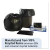 Total Recycled Content Plastic Trash Bags, 33 gal, 1.5 mil, 33" x 40", Brown/Black, 100/Carton2