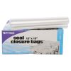 Seal Closure Bags, 2 mil, 12" x 12", Clear, 500/Carton2