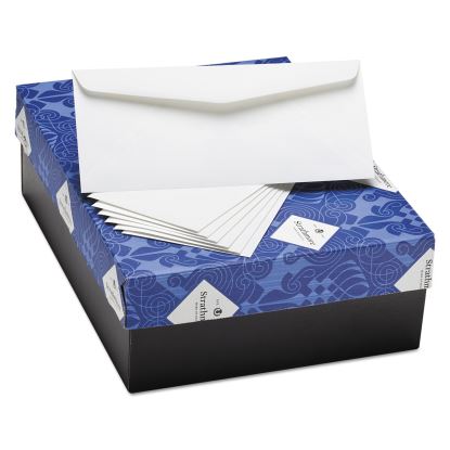 25% Cotton Business Envelopes, #10, Bankers Flap, Gummed Closure, 4.13 x 9.5, Natural White, Wove Finish, 500/Box1
