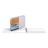 QuickFit Landscape Spreadsheet Round Ring View Binder, 3 Rings, 1" Capacity, 11 x 8.5, White2