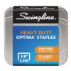 Optima High-Capacity Staples, 0.38" Leg, 0.5" Crown, Steel, 2,500/Box2