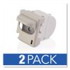 Desktop Electric Stapler Cartridge, 0.25" Leg, 0.5" Crown, Steel, 1,500/Cartridge, 2 Cartridges/Box, 3000/Box2