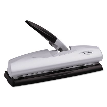 20-Sheet LightTouch Desktop Two- to Seven-Hole Punch, 9/32" Holes, Silver/Black1