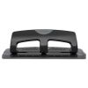 20-Sheet SmartTouch Three-Hole Punch, 9/32" Holes, Black/Gray1