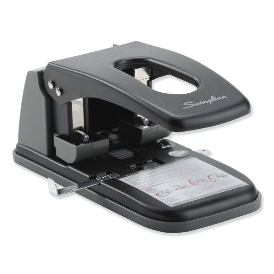 100-Sheet High Capacity Two-Hole Punch, Fixed Centers, 9/32" Holes, Black/Gray1