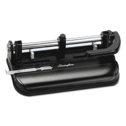 32-Sheet Lever Handle Heavy-Duty Two- to Seven-Hole Punch, 9/32" Holes, Black1