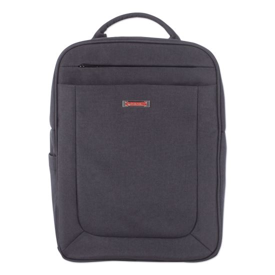 Cadence 2 Section Business Backpack, Fits Devices Up to 15.6", Polyester, 6 x 6 x 17, Charcoal1