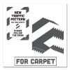 BeSafe Carpet Decals, New Traffic Pattern For Your Safety; Please Follow The Signs, 12 x 18, White/Gray, 7/Pack2