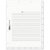 Medical Chart Index Divider Sheets, 11 x 8.5, White, 400/Box1