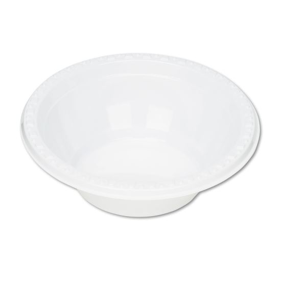 Plastic Dinnerware, Bowls, 5 oz, White, 125/Pack1