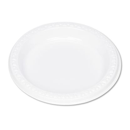Plastic Dinnerware, Plates, 6" dia, White, 125/Pack1