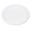 Plastic Dinnerware, Plates, 9" dia, White, 500/Carton1