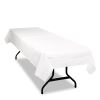 Table Set Poly Tissue Table Cover, 54" x 108", White, 6/Pack1
