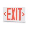 LED Exit Sign, Polycarbonate, 12 1/4" x 2 1/2" x 8 3/4", White1