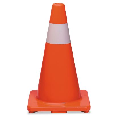 Traffic Cone, 10 x 10 x 18, Orange/Silver1