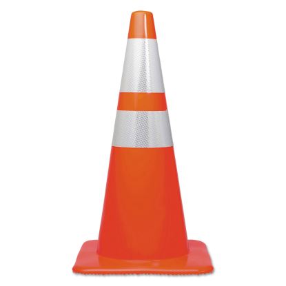 Traffic Cone, 14 x 14 x 28, Orange/Silver1