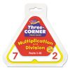 Three-Corner Flash Cards, Multiplication/Division, 5.5 x 5.5, 48/Set1