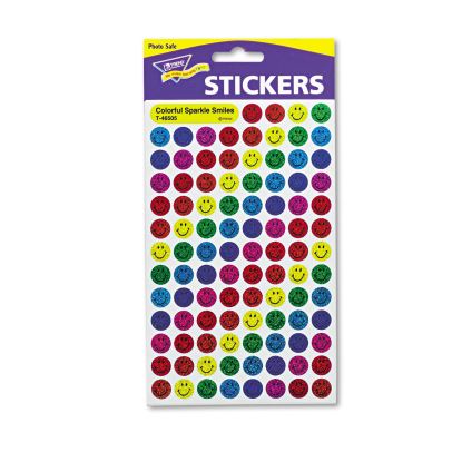 SuperSpots and SuperShapes Sticker Variety Packs, Sparkle Smiles, Assorted Colors, 1,300/Pack1