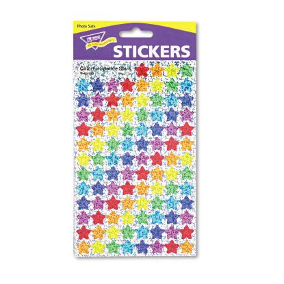 SuperSpots and SuperShapes Sticker Variety Packs, Colorful Sparkle Stars, Assorted Colors,1,300/Pack1