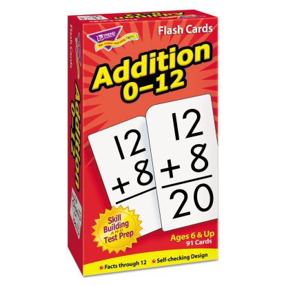 Skill Drill Flash Cards, Addition, 3 x 6, Black and White, 91/Pack1