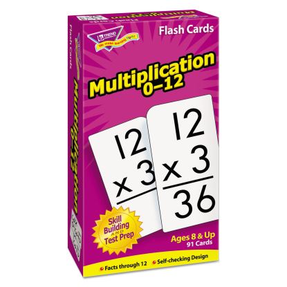 Skill Drill Flash Cards, Multiplication, 3 x 6, Black and White, 91/Pack1