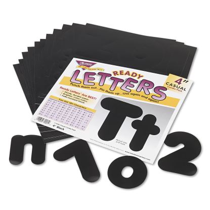 Ready Letters Casual Combo Set, Black, 4"h, 182/Set1