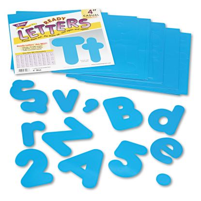 Ready Letters Casual Combo Set, Blue, 4"h, 182/Set1
