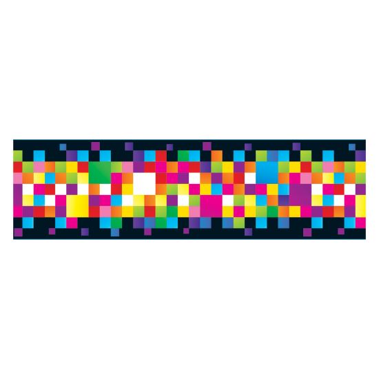 Bolder Borders, 2.75" x 35.75 ft, Pixels, Assorted Colors1