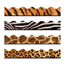 Terrific Trimmers Print Board Trim, 2.25" x 156 ft, Animal Prints, Assorted Colors/Designs1