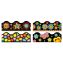 Terrific Trimmers Border Variety Set, 2.25" x 39", Bright On Black, Assorted Colors/Designs, 48/Set1