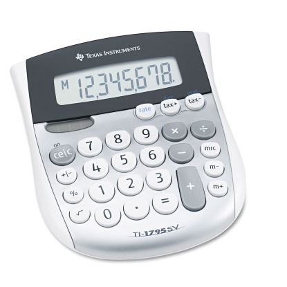 TI-1795SV Minidesk Calculator, 8-Digit LCD1