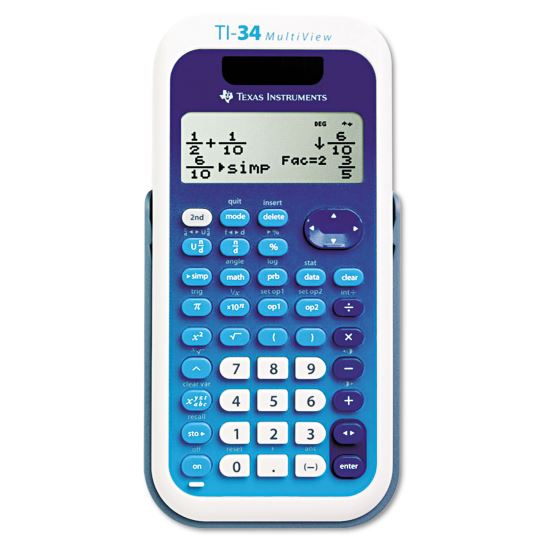 TI-34 MultiView Scientific Calculator, 16-Digit LCD1