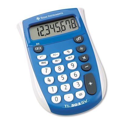 TI-503SV Pocket Calculator, 8-Digit LCD1