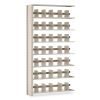Snap-Together Seven-Shelf Closed Add-On Unit, Steel, 48w x 12d x 88h, Sand2