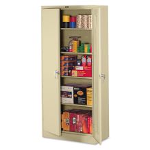 78" High Deluxe Steel Storage Cabinet, 36w x 18d x 78h, Sand1