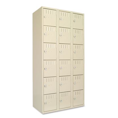 Box Compartments, Triple Stack, 36w x 18d x 72h, Sand1