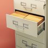 Six-Drawer Multimedia/Card File Cabinet, Putty, 21.25" x 28.5" x 52"2