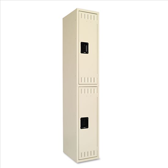 Double Tier Locker, Single Stack, 12w x 18d x 72h, Sand1