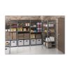 Closed Commercial Steel Shelving, Six-Shelf, 36w x 18d x 75h, Medium Gray2