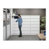 Fixed Shelf Enclosed-Format Lateral File for End-Tab Folders, 5 Legal/Letter File Shelves, Light Gray, 36" x 16.5" x 63.5"2