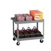 Two-Shelf Metal Cart, 24w x 36d x 32h, Gray2